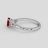 1.10 Ct. Ruby Ring, Platinum 950 4