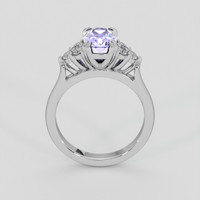 2.76 Ct. Purple Sapphire Ring, Platinum 950 3