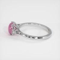 2.88 Ct. Reddish Pink Sapphire Ring, Platinum 950 4