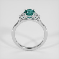 1.11 Ct. Bluish Green Sapphire Ring, Platinum 950 3