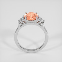 3.00 Ct. Padparadscha Sapphire Ring, Platinum 950 3