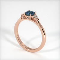0.63 Ct. Sapphire Ring, 14K Rose Gold 2