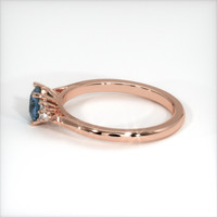 0.63 Ct. Sapphire Ring, 14K Rose Gold 4