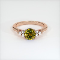 1.37 Ct. Sapphire Ring, 14K Rose Gold 1