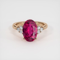 3.20 Ct. Gemstone Ring, 14K Rose Gold 1