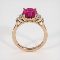 3.20 Ct. Gemstone Ring, 14K Rose Gold 3