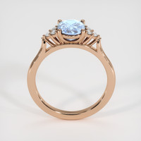 1.60 Ct. Blue Sapphire Ring, 14K Rose Gold 3