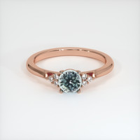0.73 Ct. Sapphire Ring, 14K Rose Gold 1