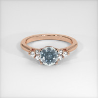 1.25 Ct. Sapphire Ring, 14K Rose Gold 1