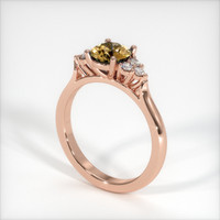 0.79 Ct. Sapphire Ring, 14K Rose Gold 2