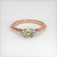 0.76 Ct. Sapphire Ring, 14K Rose Gold 1