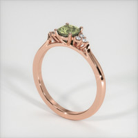 0.76 Ct. Sapphire Ring, 14K Rose Gold 2
