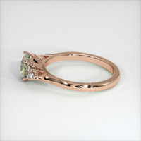 1.05 Ct. Yellow Sapphire Ring, 14K Rose Gold 4