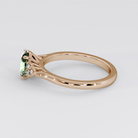 1.16 Ct. Green Sapphire Ring, 18K Rose Gold 4
