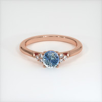 0.60 Ct. Sapphire Ring, 18K Rose Gold 1