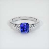 2.21 Ct. Blue Sapphire Ring, 10K White Gold 1