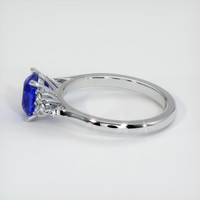 2.21 Ct. Blue Sapphire Ring, 10K White Gold 4