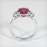 1.80 Ct. Reddish Pink Sapphire Ring, 10K White Gold 3