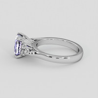 2.76 Ct. Purple Sapphire Ring, 10K White Gold 4