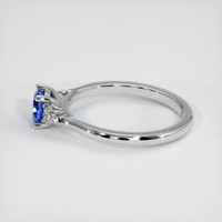 0.77 Ct. Sapphire Ring, 14K White Gold 4