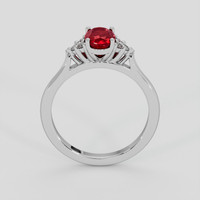 1.10 Ct. Ruby Ring, 14K White Gold 3