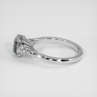 2.14 Ct. Bi Color Sapphire Ring, 14K White Gold 4