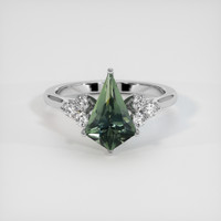 2.18 Ct. Sapphire Ring, 14K White Gold 1
