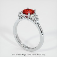 Ruby Ring 0.86 Ct., 14K White Gold Preview