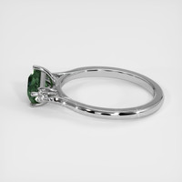 1.44 Ct. Green Sapphire Ring, 14K White Gold 4