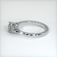 0.63 Ct. Green Sapphire Ring, 14K White Gold 4