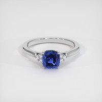 2.04 Ct. Sapphire Ring, 18K White Gold 1