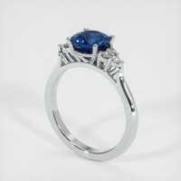 1.84 Ct. Sapphire Ring, 18K White Gold 2