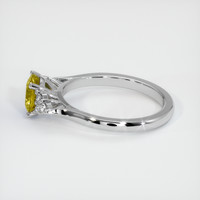 0.92 Ct. Bi Color Sapphire Ring, 18K White Gold 4