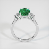 2.52 Ct. Emerald Ring, 18K White Gold 3