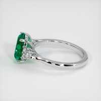 2.29 Ct. Emerald Ring, 18K White Gold 4