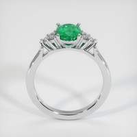 1.08 Ct. Emerald Ring, 18K White Gold 3