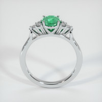 0.92 Ct. Emerald Ring, 18K White Gold 3