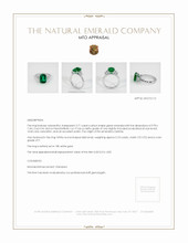 Emerald Ring 2.71 Ct. 18K White Gold Appraisal