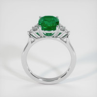 2.71 Ct. Emerald Ring, 18K White Gold 3