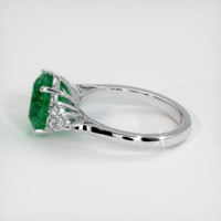 3.36 Ct. Emerald Ring, 18K White Gold 4