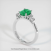 Emerald Ring 1.36 Ct. 18K White Gold Preview