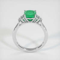 1.65 Ct. Emerald Ring, 18K White Gold 3