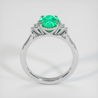 1.30 Ct. Emerald Ring, 18K White Gold 3