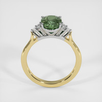 1.90 Ct. Green Sapphire Ring, 14K White & Yellow 3
