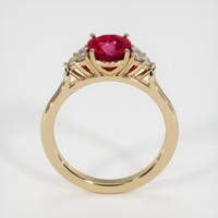1.39 Ct. Purplish Red Ruby Ring, 10K Yellow Gold 3
