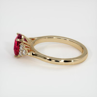 1.39 Ct. Purplish Red Ruby Ring, 10K Yellow Gold 4