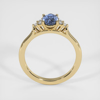 1.10 Ct. Blue Sapphire Ring, 14K Yellow Gold 3
