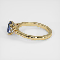 1.10 Ct. Blue Sapphire Ring, 14K Yellow Gold 4