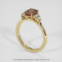 1.63 Ct. Padparadscha Sapphire Ring, 14K Yellow Gold 2