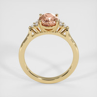 2.12 Ct. Padparadscha Sapphire Ring, 14K Yellow Gold 3
